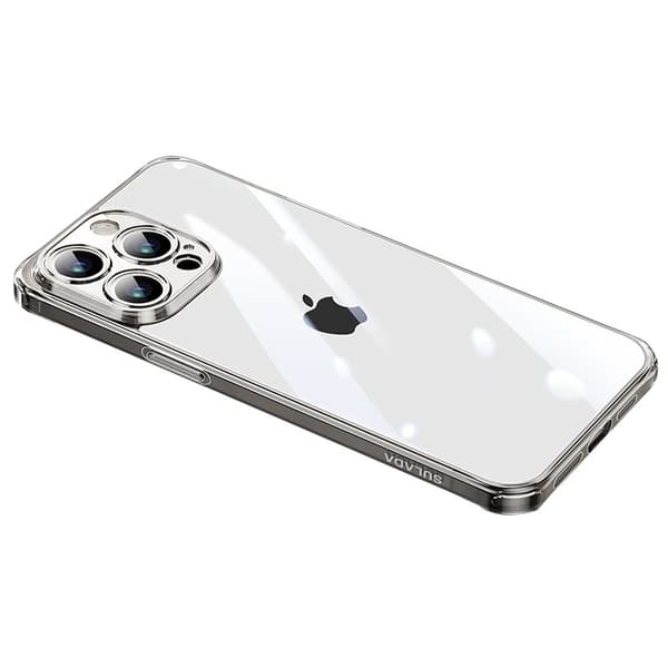SULADA Mobilskal till iPhone 15 Pro Max TPU + Härdat Glas - Svart
