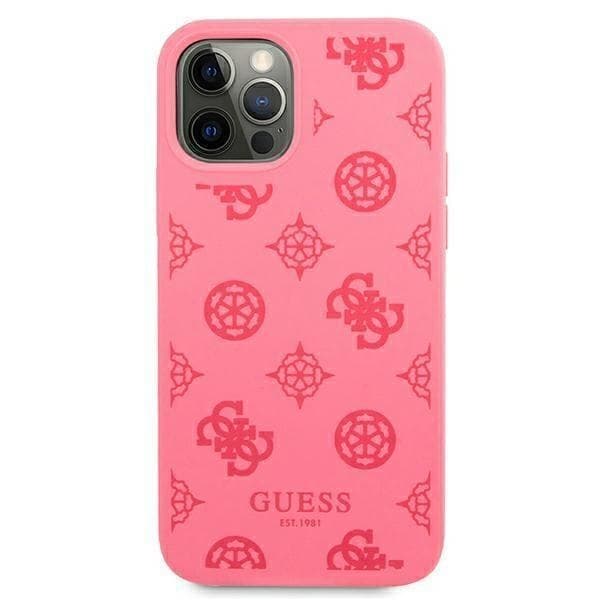 Guess Peony Collection Skal iPhone 12 Pro Max - Fushia Rosa