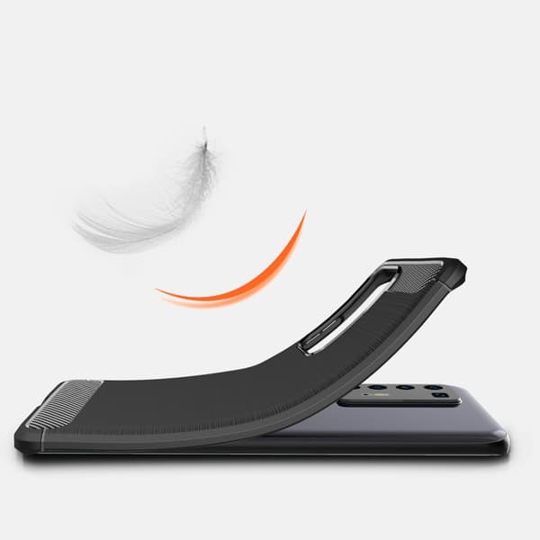 Carbon Fiber mobilskal till Huawei P40 Pro - Blå Blue