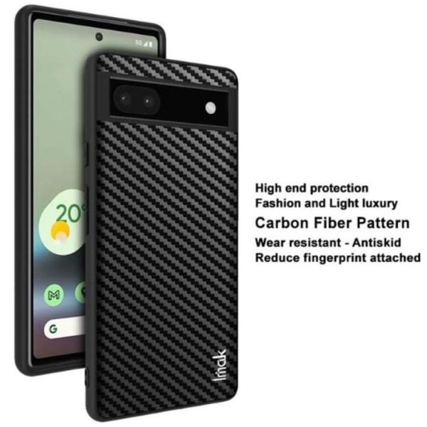 IMAK Google Pixel 6a Shell LX-5 Carbon Fiber - musta