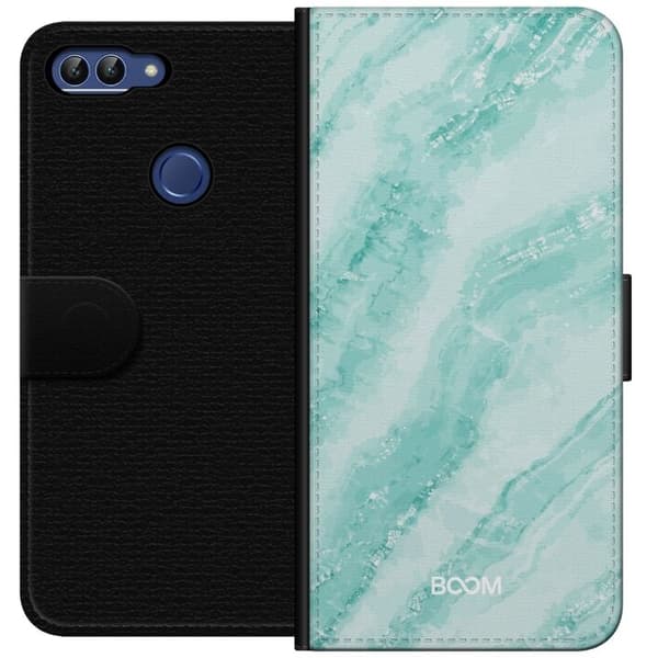 Pungcover til Huawei P smart med Mint Marble