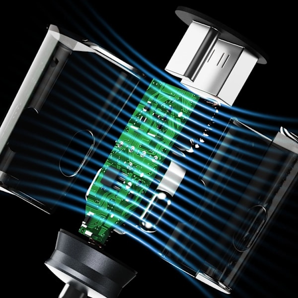Dudao Billaddare 30W USB-C USB-A - Grå Grå