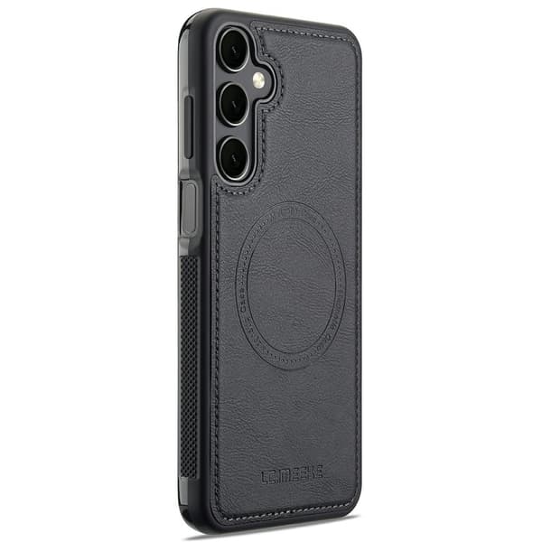 LC.IMEEKE Samsung Galaxy S24 FE Plånboksfodral Konstläder - Svart