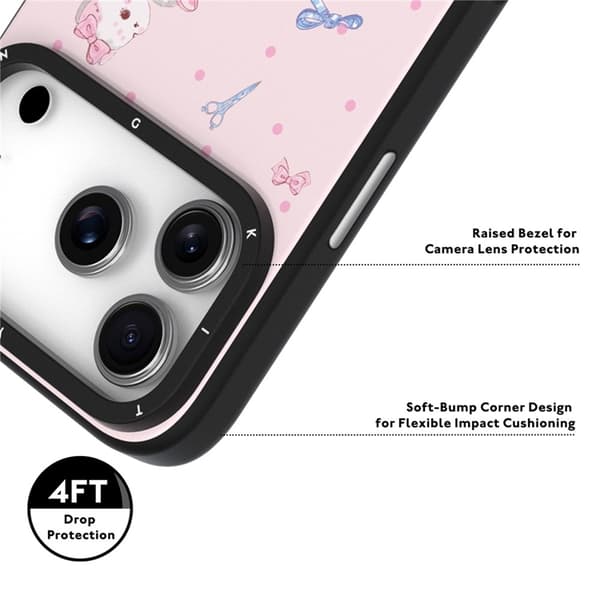 YOUNGKIT Mobilskal till iPhone 17 Pro MagSafe Cute Moments - Violet Bear Rosa