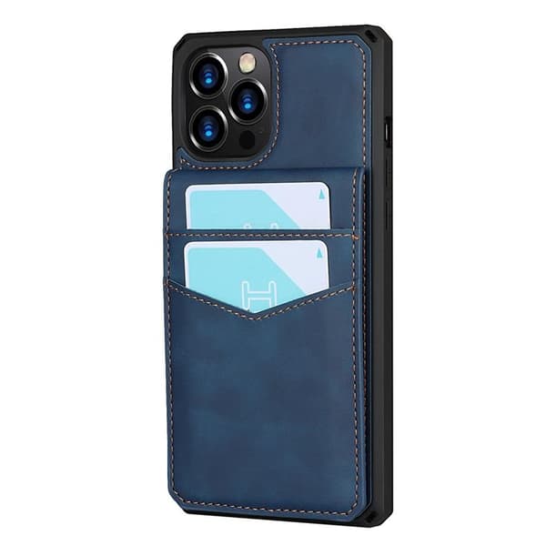 Kotelo korttipaikoilla iPhone 12 Pro Max - Sininen Blue