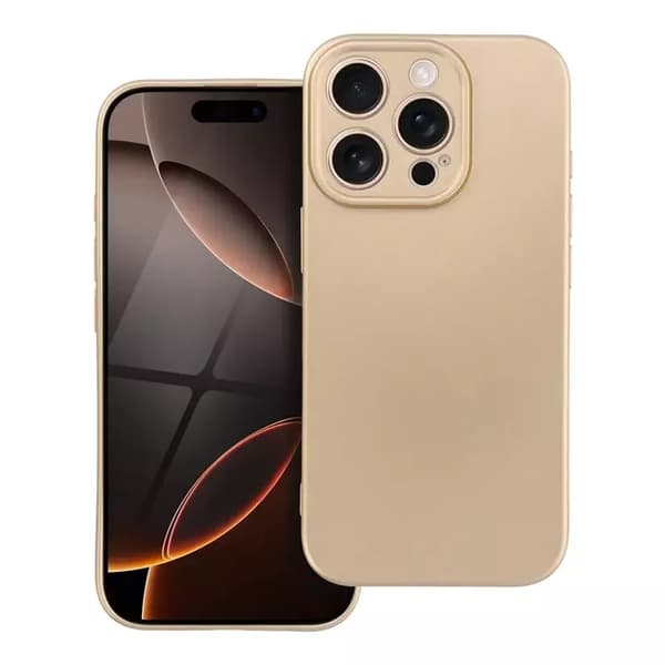 Telefontaske til iPhone 16 Pro Max Metallic - Guld Guld