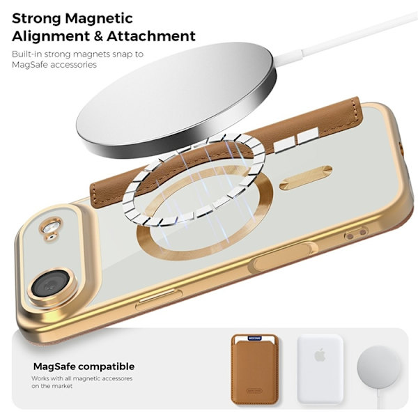 iPhone Air Plånboksfodral MagSafe RFID - Brun Brun