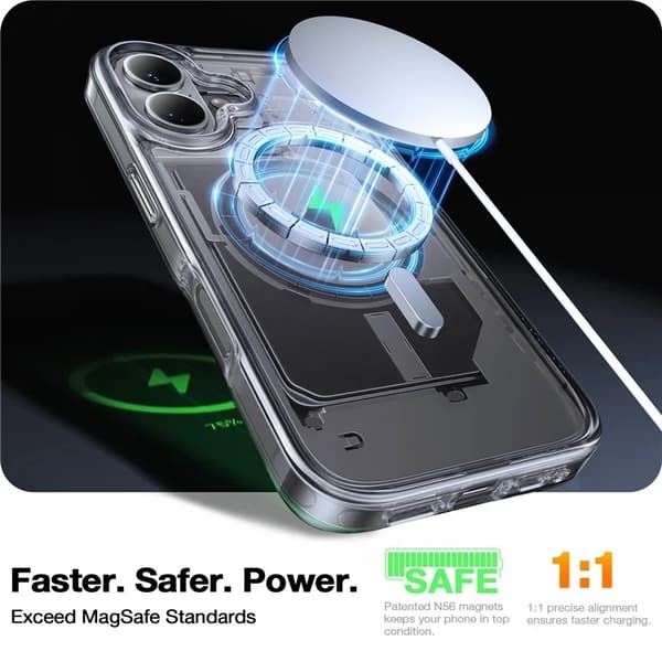 TORRAS Mobilskal till iPhone 16 Pro Magsafe - Transparent