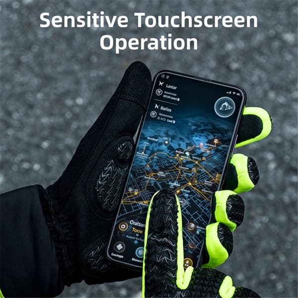 ROCKBROS Touchvantar Handskar Bomull Vindtäta S339 Svart