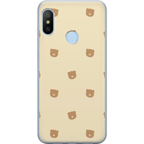 Mobilskal till Xiaomi Mi A2 Lite med Björnmönster