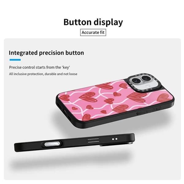 Mobilskal till iPhone 16 Plus MagSafe Aluminium Silikon Rosa