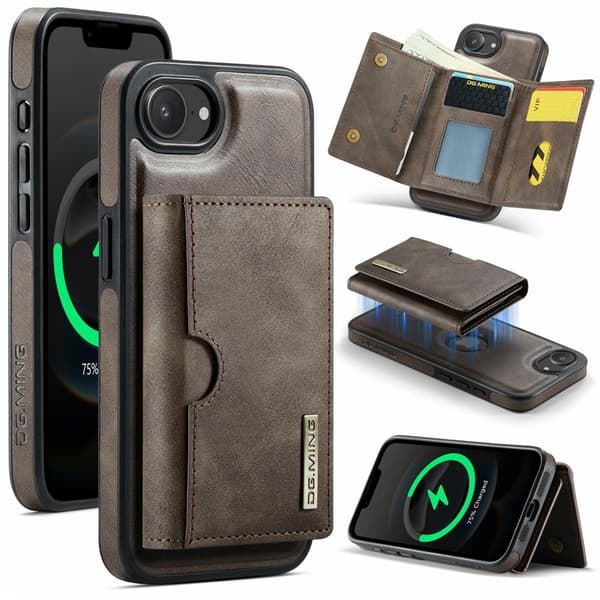 DG.MING M6 Series Mobilskal till iPhone 16e Magnetiskt Brun