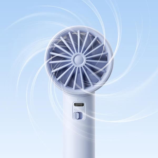 Jisulife Bärbar USB Handfläkt 5000 mAh Fan 10S - Blå Blå