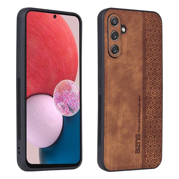 AZNS Samsung Galaxy A54 5G Plånboksfodral Konstläder - Brun