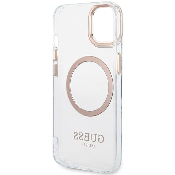 Guess telefontaske til iPhone 15 Plus/14 Plus MagSafe MagSafe Metal Outline