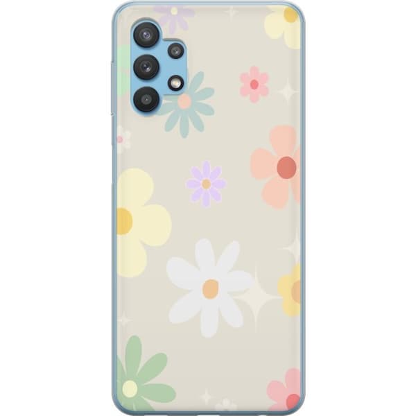 Mobilskal till Samsung Galaxy A32 5G med fejdande blommor