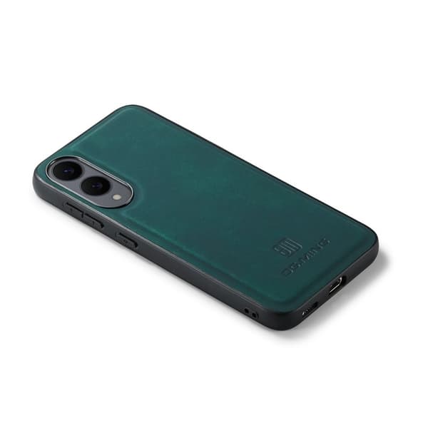 DG.MING Mobilskal till Samsung Galaxy S25 Edge PU Läder Grön