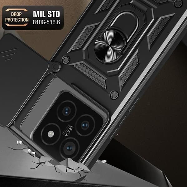 Tech-Protect telefontaske til Xiaomi 14T Pro Camshield Pro - Sort Svart