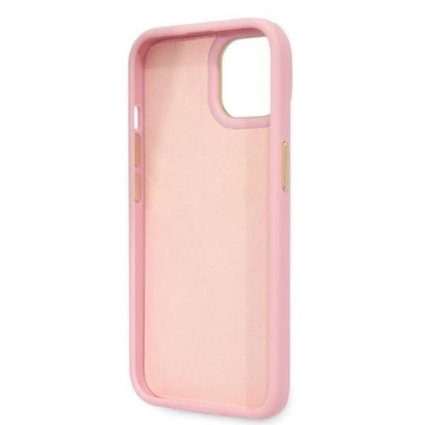 GUESS iPhone 14 Plus -kotelo Croco Collection - Pinkki Rosa