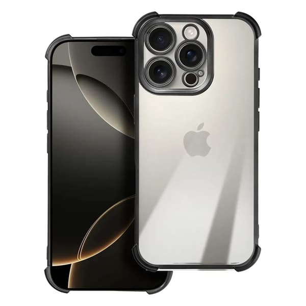 Telefontaske til iPhone 16 Pro Max Antishock Electro - Sort Black