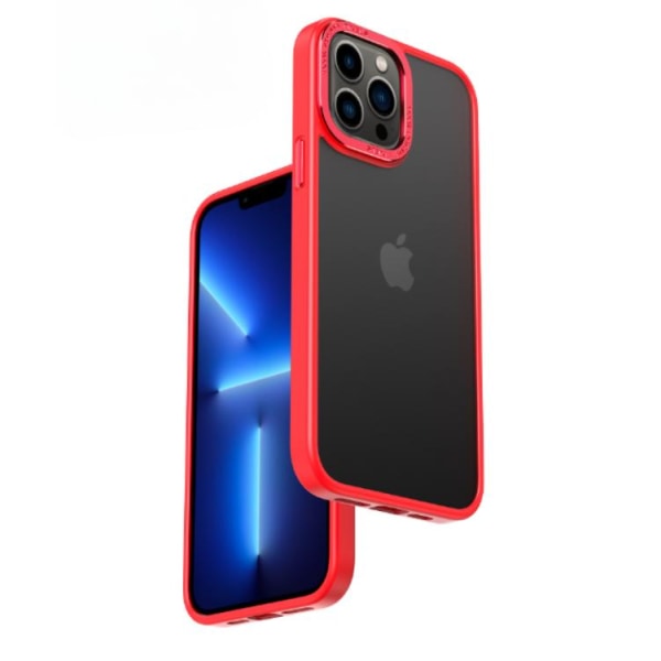 iPhone 14 Pro etui Kameraramme i aluminiumslegering - rød