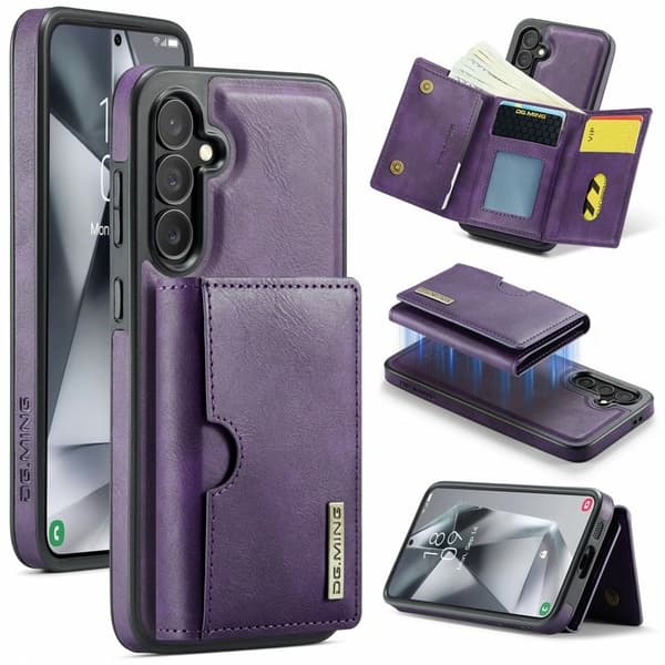 DG.MING M6 Series Plånboksfodral för Samsung Galaxy S24+ Magnetisk Lila