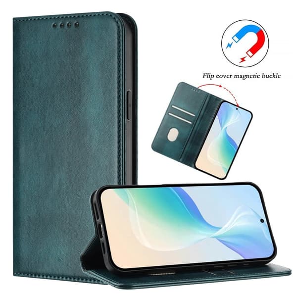 Samsung Galaxy S26 Ultra Plånboksfodral Konstläder RFID Skydd - Grön