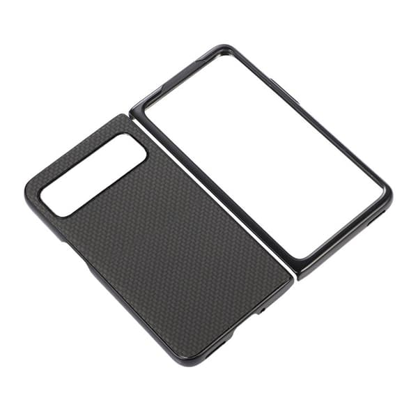Google Pixel Fold Mobilcover Carbon Fiber PU-Læder - Sort Black