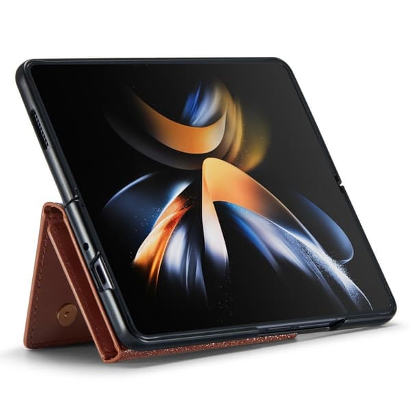 DG.MING M3 Series Plånboksfodral för Samsung Galaxy Z Fold4 5G Roséguld