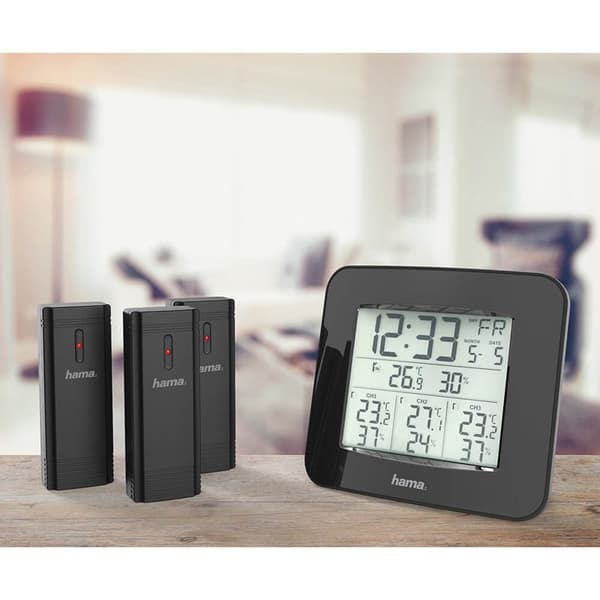HAMA Vejrstation EWS-trio 3x Sensor Sort