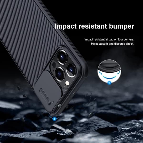 Nillkin iPhone 14 Pro Skal Camshield Pro - Vihreä Grön