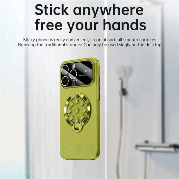 Mobilskal till iPhone 15 Pro Max Magsafe Sugkopphållare Kickstand - Grön Grön
