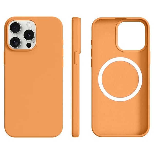 Mobilskal till iPhone 14 Pro Max MagSafe Ultra Thin Silikon Orange