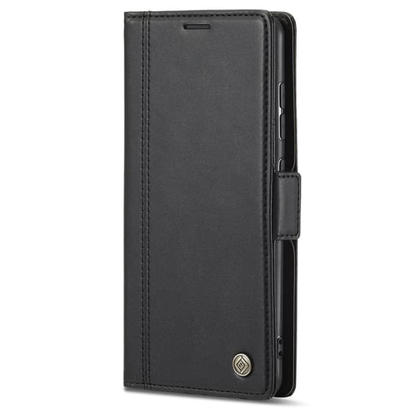 LC.IMEEKE Samsung Galaxy S21 FE Plånboksfodral Konstläder - Svart