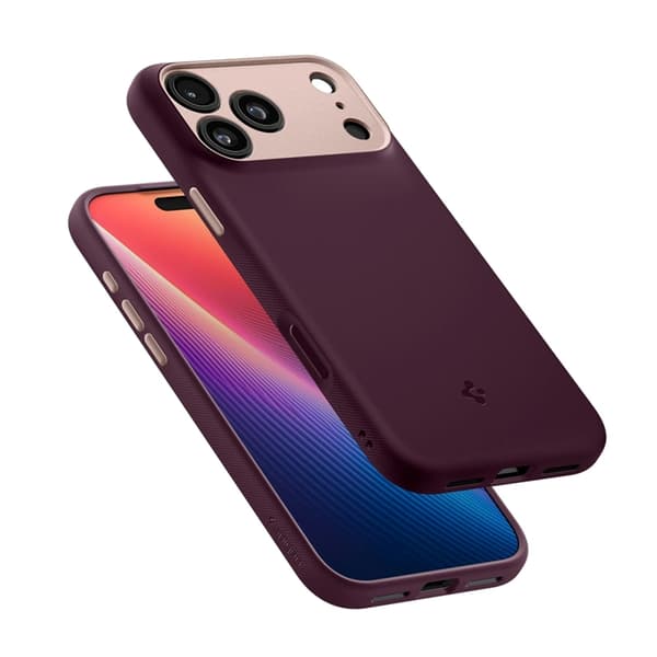 Spigen Telefontaske til iPhone 17 Pro Magsafe Nano Pop - Bourgogne Bean Lila