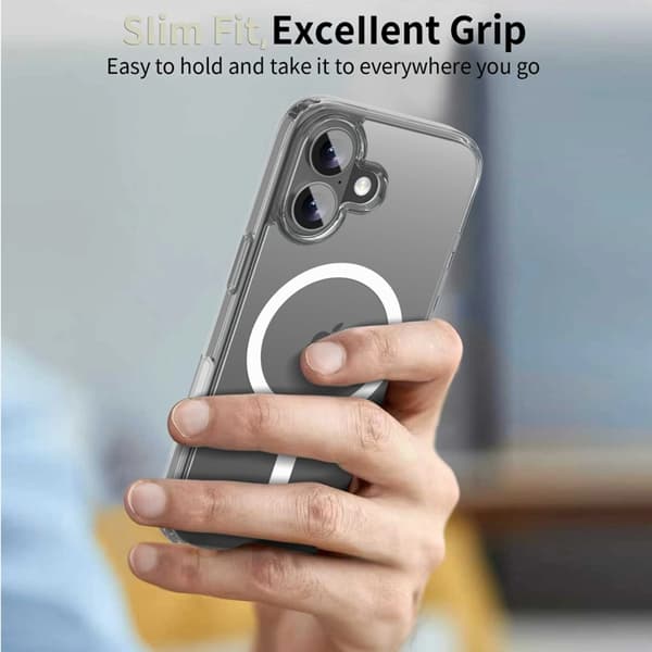 Tech-Protect Telefontaske til iPhone 17 Magsafe Flexair Hybrid - Klar Transparent