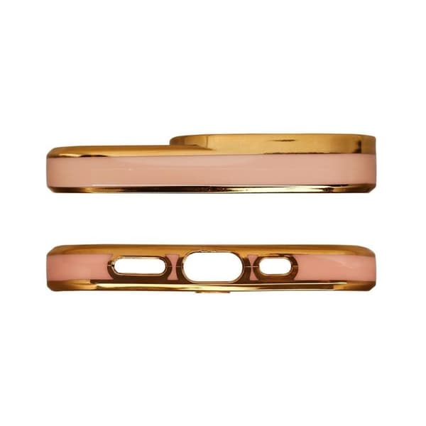 Galaxy A12 Skal Gold Frame - Guld Guld