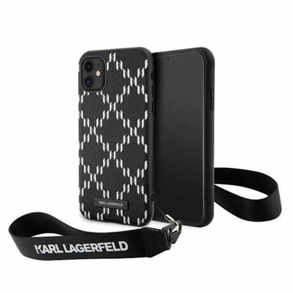 Karl Lagerfeld iPhone 11/XR Mobilskal Monogram Losange Svart