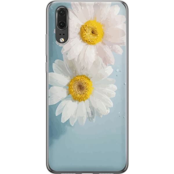Mobilcover til Huawei P20 med Sommerblomster