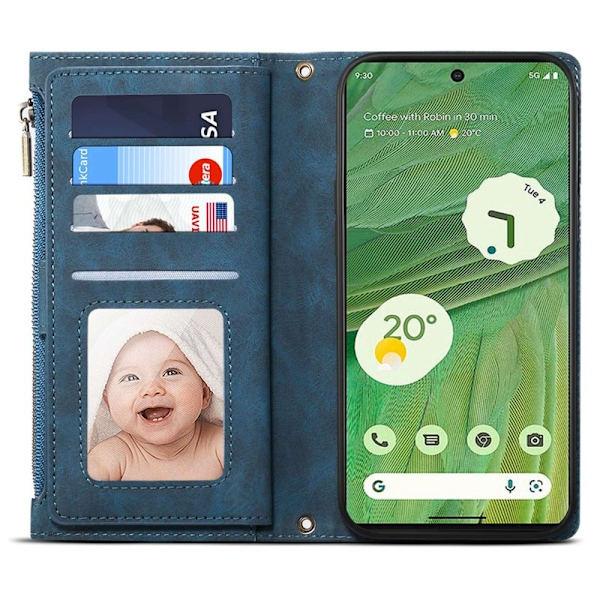 ESEBLE Star Series Google Pixel 9 Plånboksfodral Konstläder - Blå