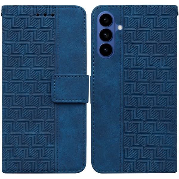 Plånboksfodral för Samsung Galaxy S26 Plus Konstläder med handledsrem - Blå