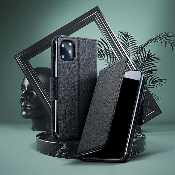 Hieno lompakkokotelo Samsung Galaxy A5 2017 Musta Black