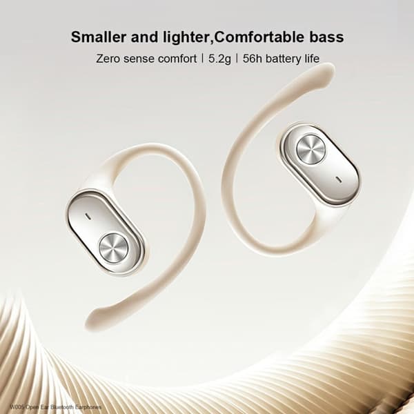 XUNDD W005 Öronhörlurar Bluetooth 5.4 med öronkrokar - Svart