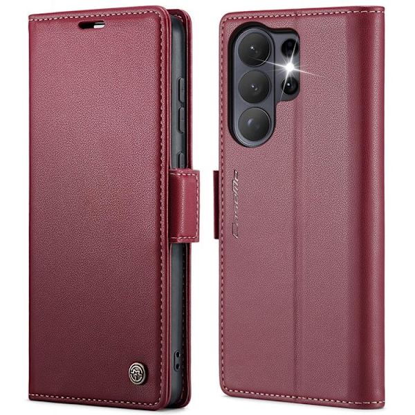CASEME Galaxy S26 Ultra Plånboksfodral RFID Blocking Röd