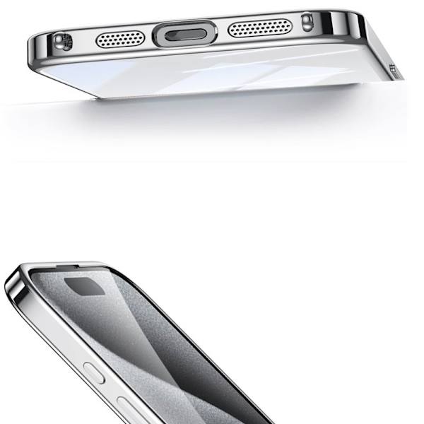 SULADA Mobilskal till iPhone 16 Pro Max Electroplating TPU Vit
