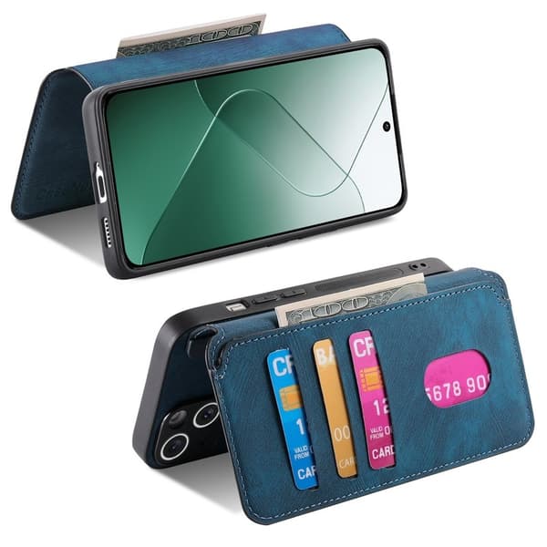 CASENEO Xiaomi 14 Plånboksfodral Konstläder - Blå