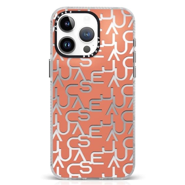 JAUCASE Mobilskal till iPhone 15 Pro Max Letters Design Matte - Orange Orange