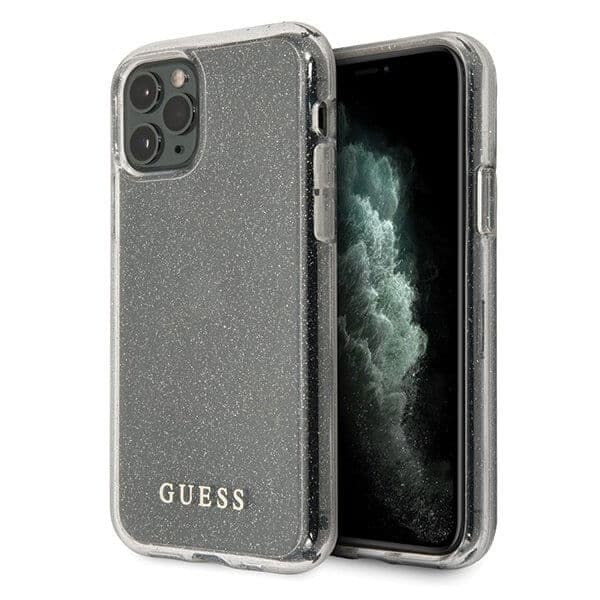Guess iPhone 11 Pro skal Glitter Silver Silver