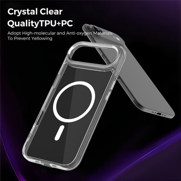 Mobilskal till iPhone Air MagSafe TPU+PC - Transparent Transparent