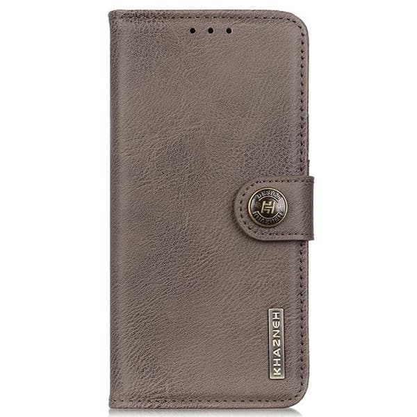 KHAZNEH iPhone 14 Plånboksfodral Retro - Grå Grå